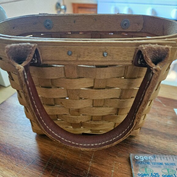 Longaberger Other - longaberger small boardwalk basket purse signed
